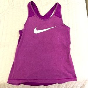 Nike pro purple workout tank top